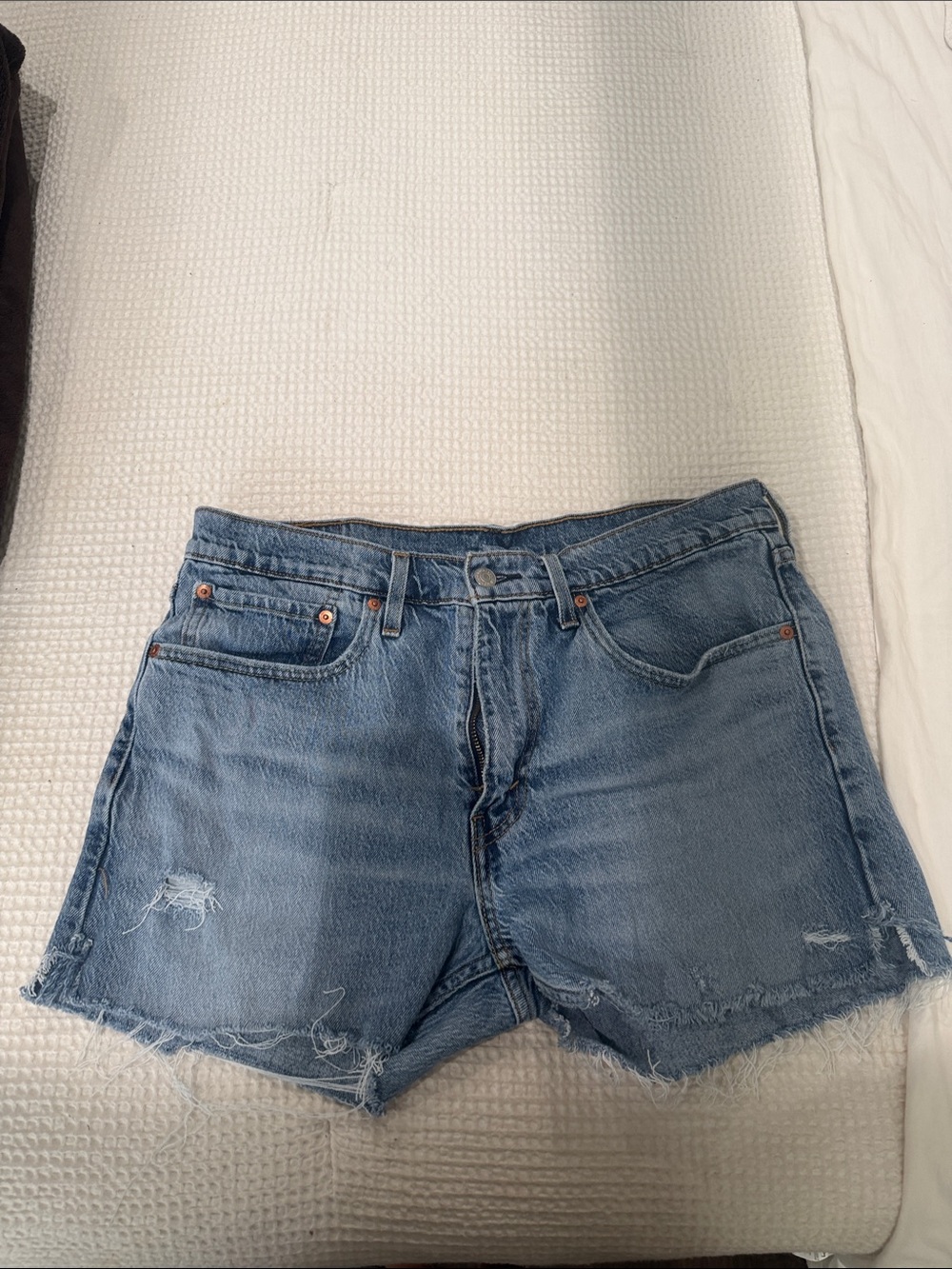 Classic Blue Denim Jean Shorts - Mens’s cut jeans